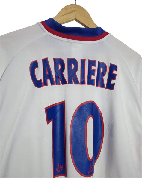2001-02 Olympique Lyonnais Adidas Home Shirt #10 Carriere - (XL) – The ...