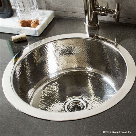 Round Stainless Bar Sink – Stone Forest