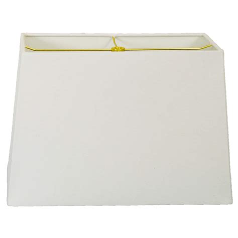 Royal Designs Rectangle Hard Back Lamp Shade, Linen White, (7x14) x ...