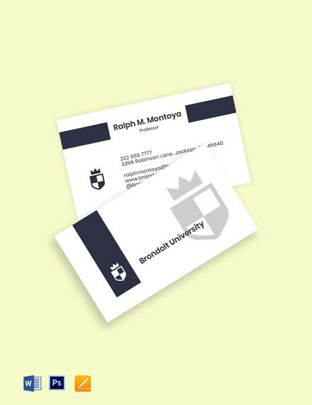 Residency Program Business Card Sample 的图像结果