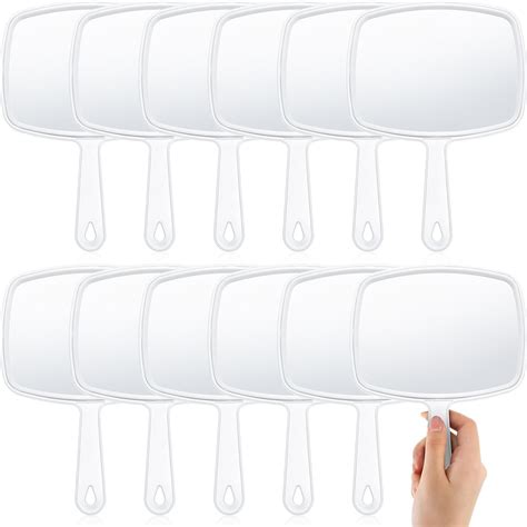 Amazon.com: Geetery 12 Pcs Hand Mirror Handheld Makeup Mirrors with ...
