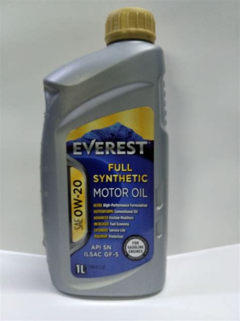 EVEREST SAE 0W20 FULL SYNTHETIC MOTOR OIL 1л - EVEREST моторные масла ...