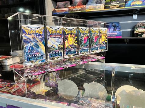 Acrylic Pokemon Pack Display Card Frame / Acrylic Case And Stand For 4x ...