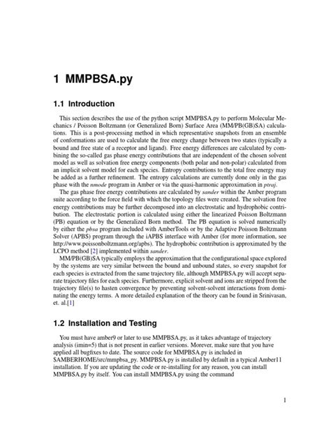 Image result for MM-PBSA Python API