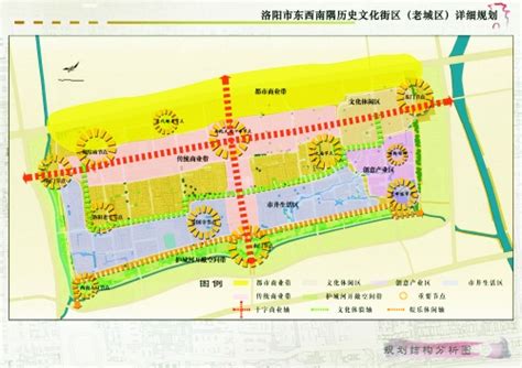 洛阳古城改造规划图出炉：一环两轴三片八节点(图)_河南频道_凤凰网