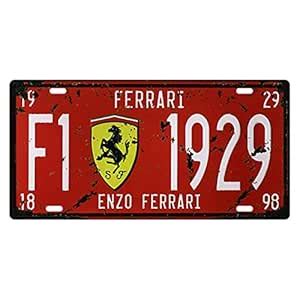 BAYABU Metal Tin Signs car Plate enzo Ferrari Bar Pub Cafe Home Decor ...