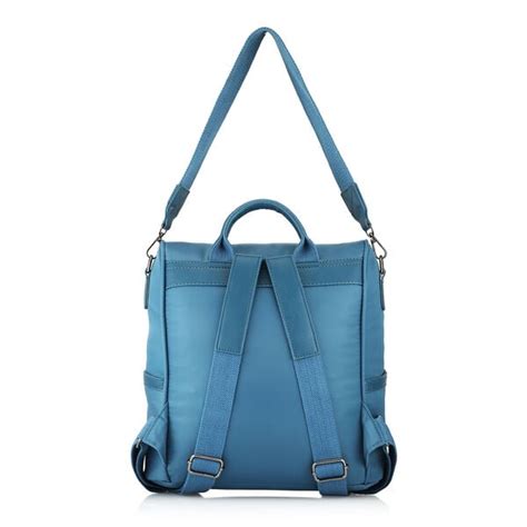 Buy Online Fastrack Nylon Backpack with Detachable Belt in Blue ...