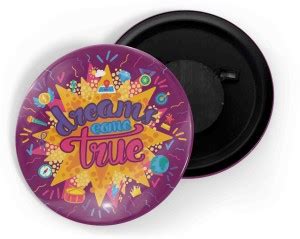 dhcrafts Purple Dream Dream Come True (58mm) Fridge Magnet Pack of 1 ...