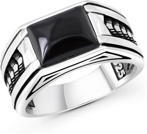 Chimoda Sterling Silver Rings for Men, Handmade Mens India | Ubuy