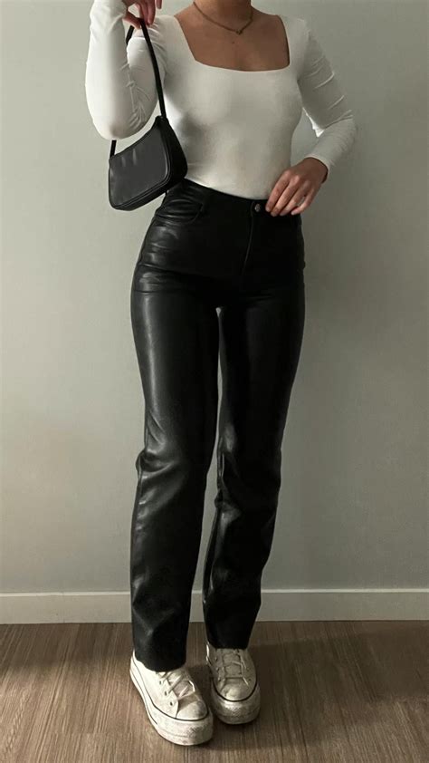 Leather pants outfit – Artofit