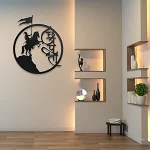 CreoNext | Chhatrapati Shivaji Maharaj Metal Hanging Wall Decor Art ...