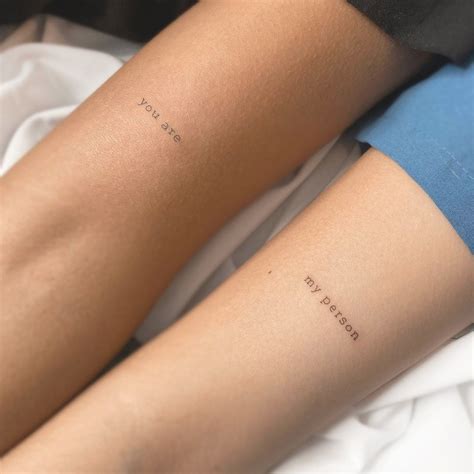 25 Romantic & Small Matching Tattoos for Couples - Small Tattoos & Ideas