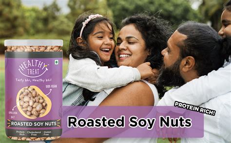 Healthy Treat Roasted Soyabean - Protein Rich 200 gm | Healthy Roasted ...