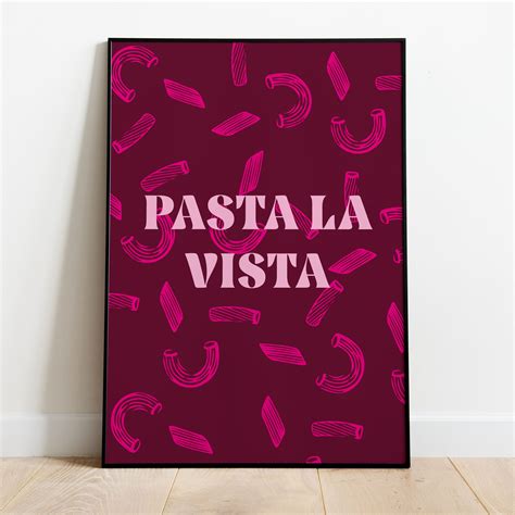 Poster - Pasta La Vista - Keukenposter.nl - Unieke keuken posters ...