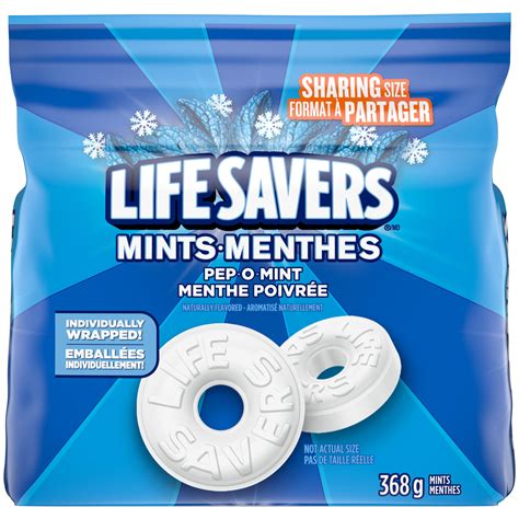 LIFE SAVERS, Pep O Mint Candy Mints, Bag, 368g, LS PEPOMINT SUP ...
