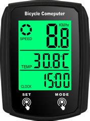 Manogyam Bicycle Speedometer Odometer Waterproof Cycle Meter Wired ...