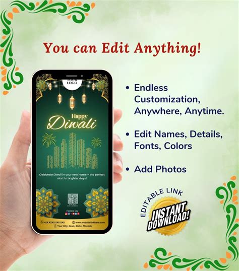 DIY Happy Diwali Wishes for Real Estate - Festive Card | DG-14 – VideoGiri