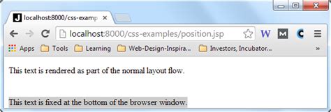 Position Fixed in HTML 的图像结果