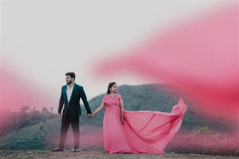 Pre Wedding Long Tail Gown Pink Colour – Rental Gown Banglore