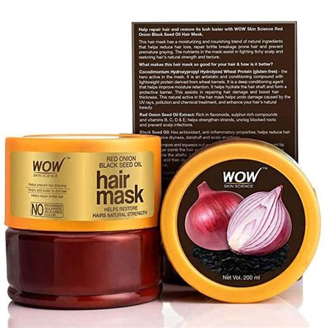 Buy WOW SKIN SCIENCE RED ONION BLACK SEED OIL HAIR MASK|RED ONION SEED ...