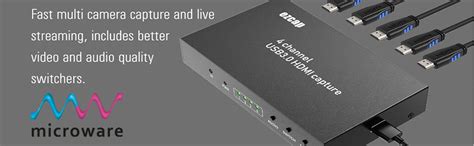 MYPIN USB3.0 HDMI Video Capture Card, 4-Channel 1080P@60fps HDMI Game ...