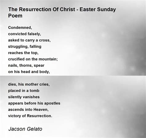 Poems For Easter Sunday