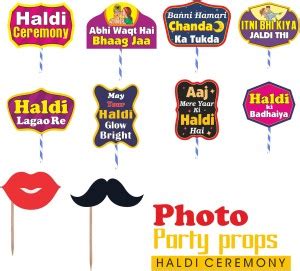 Signative HALDI CEREMONY PARTY PROPS Photo Booth Board Price in India ...