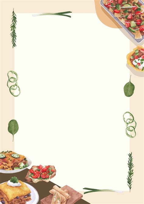 Food Menu Borders 的图像结果