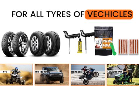 GRAND PITSTOP Universal Tubeless Tyre Puncture Kit | (Strip-Based ...
