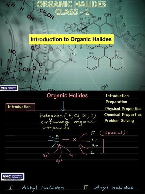 Introduction to the Preparation, Physical Properties, and Chemical Reactions of Organic Halides ...