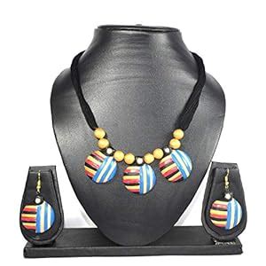 Buy Young Crew Terracotta Beetle Shape Necklace Set for Girls and Women ...