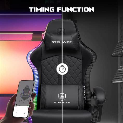 GTPLAYER RGB Gaming Chair, Computer Gamer Chair with India | Ubuy