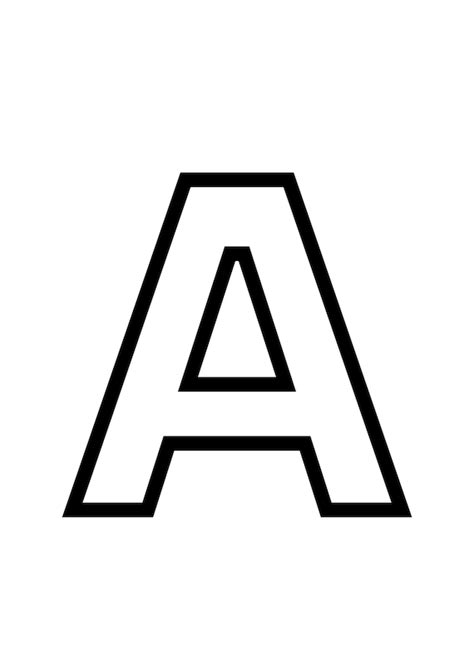 Free printable block letters large, Download Free printable block letters large png images, Free ...