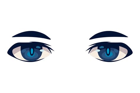 anime eyes close up 10807081 Vector Art at Vecteezy