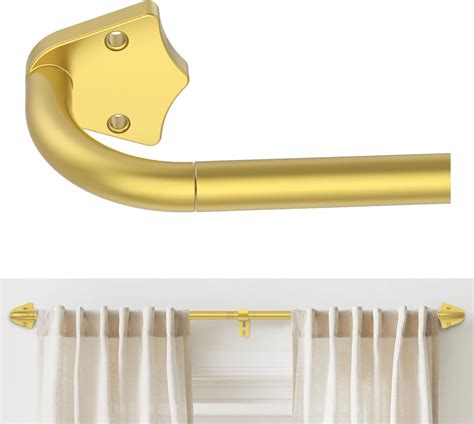 Amazon.com: UIOSANRT Wrap Around Curtain Rod for Windows 32 to 48 inch ...