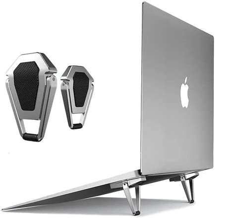 BKN® Mini Premium Metal Folding Portable Laptop Stand Non-Slip Base ...