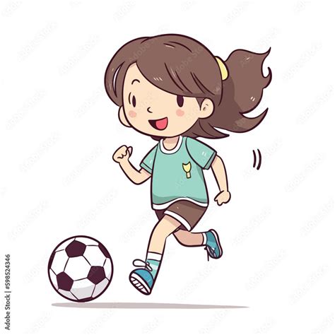 Girls Football Cartoon 的图像结果