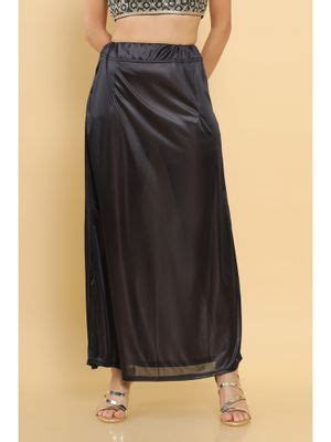 Buy Soch Women Black Solid Petticoat Online