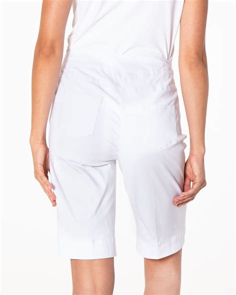 White Golf Shorts – Slimsation By Multiples