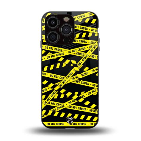 Do Not Cross Warning Phone Cover for Iphone 14 pro | Glass Case ...