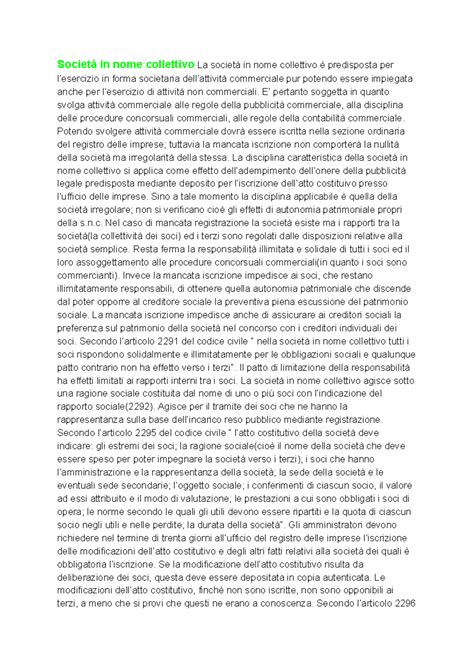 Societa Nome Collettivo