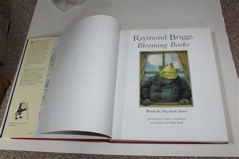 BLOOMING BOOKS. Signed, inscribed copy. by Raymond Briggs, with words ...