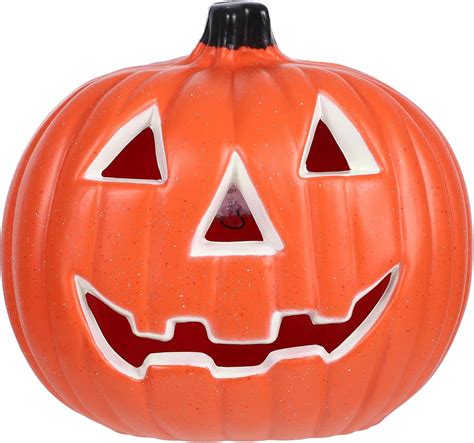 Veemoon Halloween Pumpkin Lantern - Light Up Jack-O-Lantern Orange ...
