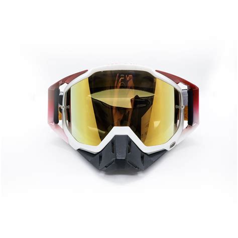 AUTOPOWERZ 100% Goggle Red-White Color