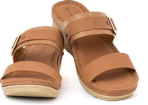 Buy Khadim's Women Tan Wedges Sandal (Tan_07) at Amazon.in