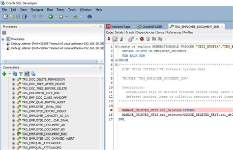 Image result for Debug Oracle SQL Developer