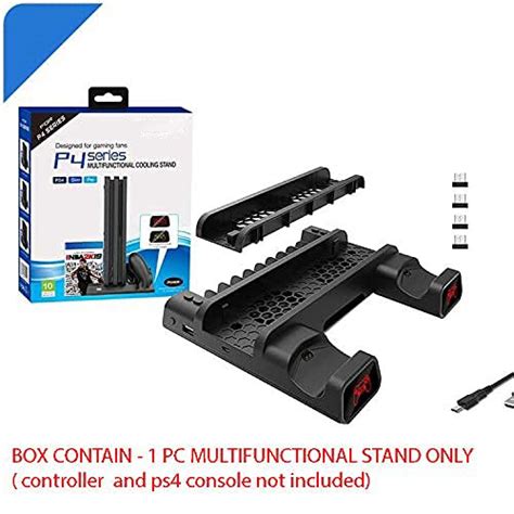 New World PS4/ PS4 Slim/ PS4 Pro Multifunctional Vertical Stand Cooling ...