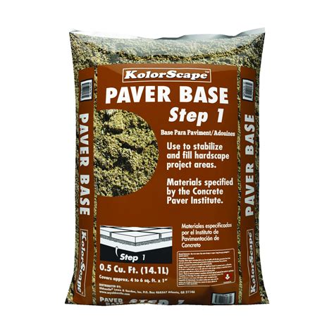 KOLORSCAPE Paver Base Sand, 0.5 Cubic Foot Bag, Coarse Aggregate for ...
