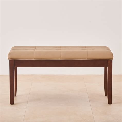 Buy Oxville Faux Leather Dining Bench - Brown from Home Centre at just ...