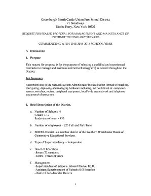 Fillable Online Greenburgh North Castle Union Free School District 71 ...